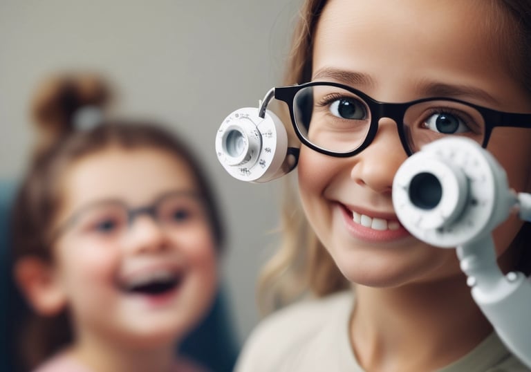 Friendly ophthalmologist giving personalized advice to a patient.