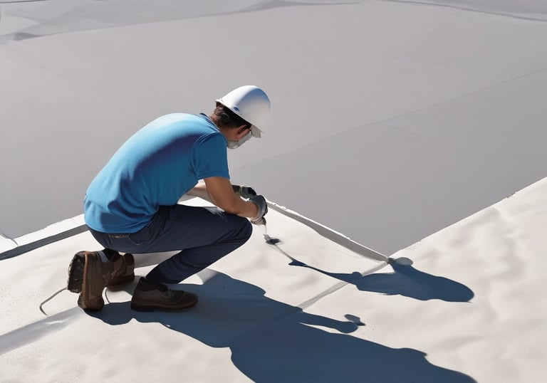 Close-up of a suspended ceiling installation showing grid and panels.