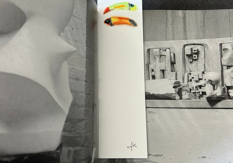 Watercolor painting by Chris Dias Koot. Bookmarks