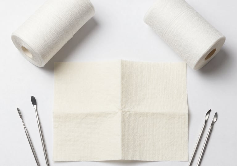 Close-up of high-quality dental instruments arranged neatly on a clean white surface.