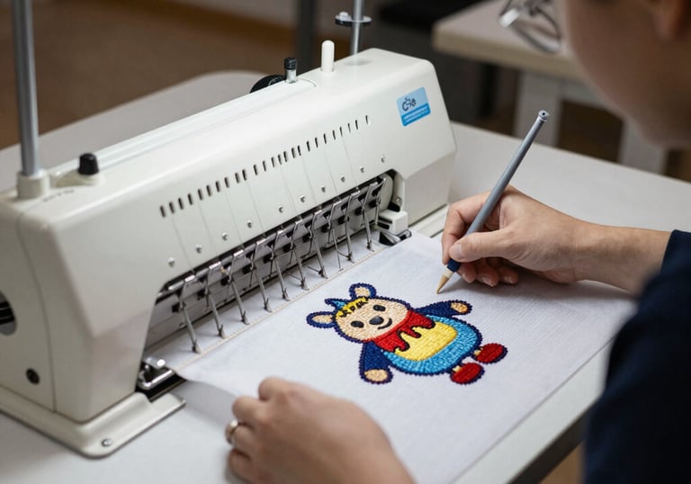 A neatly packaged embroidered shirt ready for delivery with a personalized thank-you note.