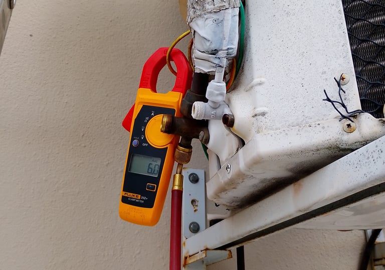 caça-vazamento e recarga de fluido refrigerante