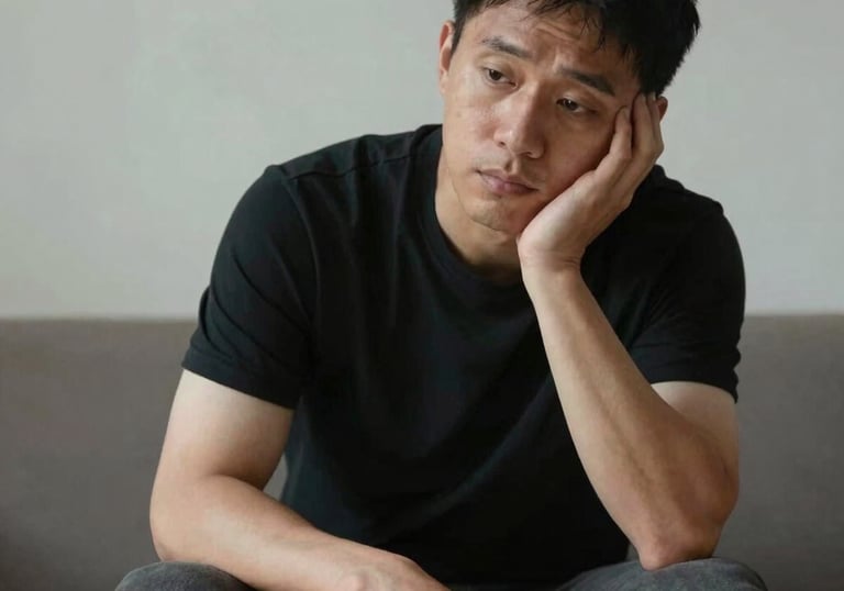 A calm therapy room with soft natural light and comfortable seating.