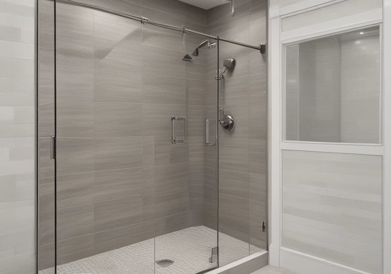 Image of a beautifully installed LVP flooring in a bathroom.