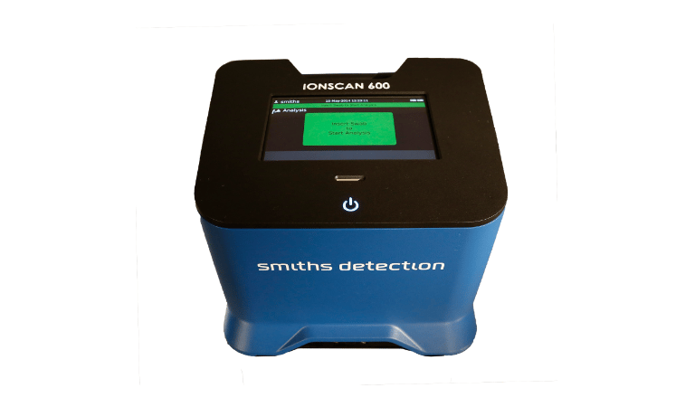 Smiths Detection IONSCAN 600 portable explosives and narcotics trace detector with digital display.