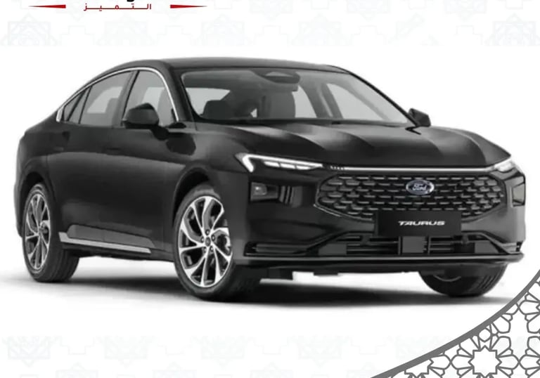 A modern sedan car ready for passenger pickup at Jeddah airport. سيارة سيدان حديثة في مطار جدة 