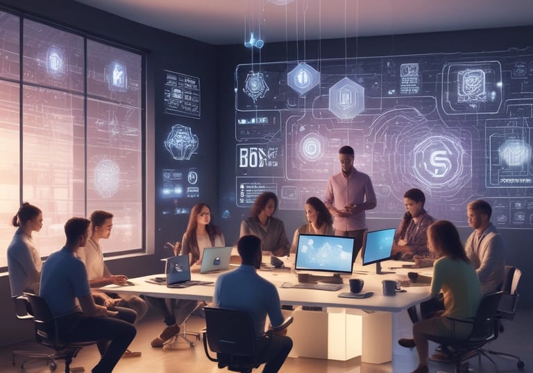 Smiling participants celebrating their certificates after completing a digital literacy course.