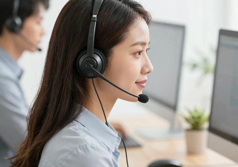 A close-up of glowing skin after using Korean skincare products, with soft natural lighting.