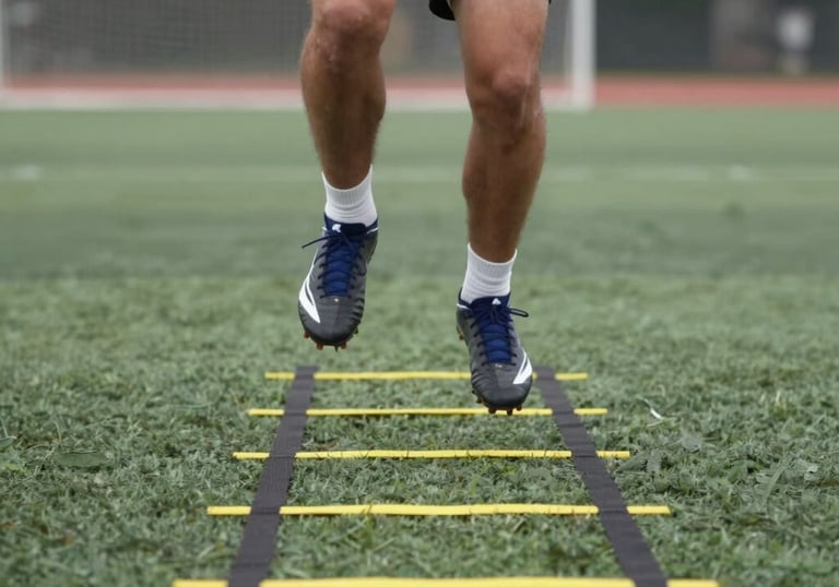 a close up of a person tying a shoelace
