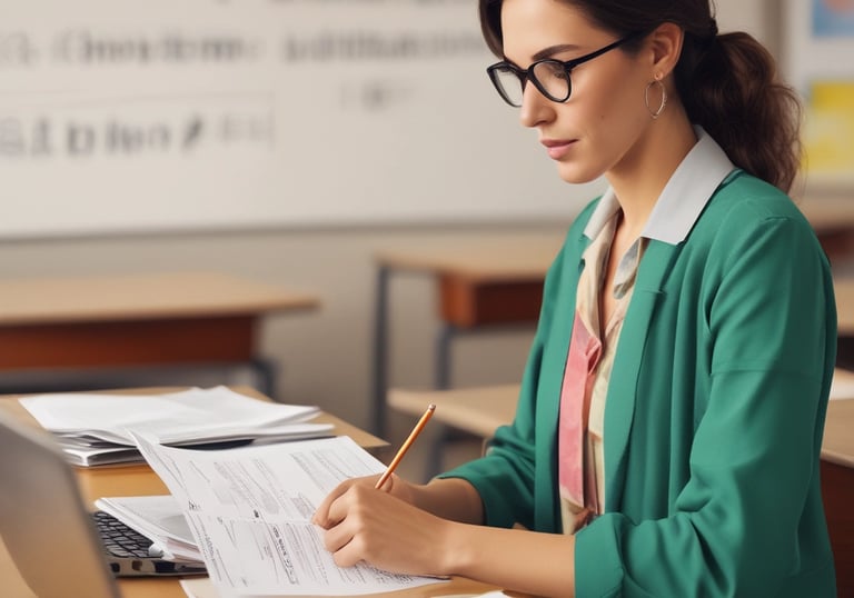 Close-up of fire safety equipment and training materials laid out on a table.
