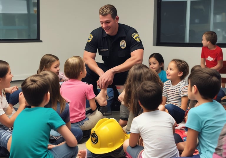 Firefighter conducting a live training drill with safety gear in an outdoor setting.