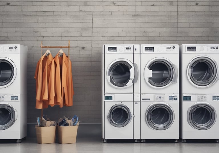 a man riding a skateboard down a street next to tall buildings