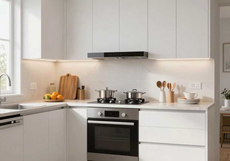 A friendly Casanova team member discussing remodeling plans with a homeowner over blueprints.