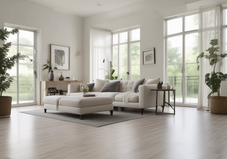 Room with warm luxury vinyl plank flooring extending throughout.