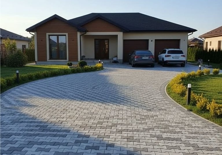 Pavaj Autoblocant H folosit în spațiu rezidențial si industrial, pavaj pentru sarcini grele