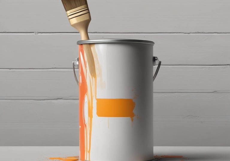 Workers preparing mixtures of massa and texturas in the industrial plant of Tintas Belatex