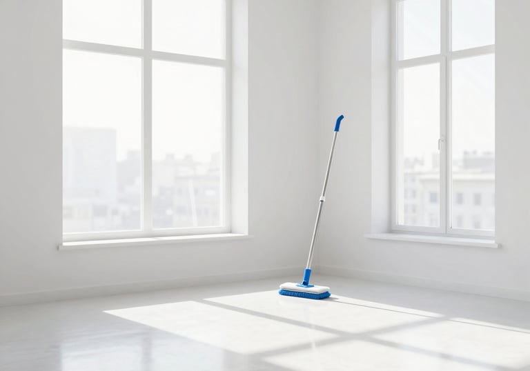 Clean, modern illustration of a user chatting with a service provider on a smartphone.