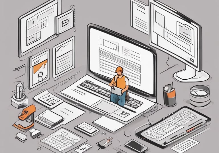 A branding strategy session with design elements.