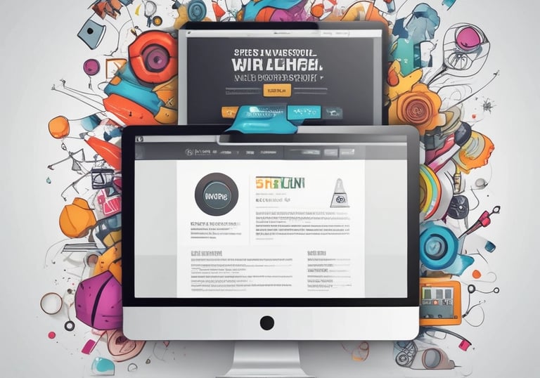 A modern website design showcasing user-friendly features.