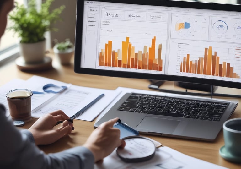 Dashboard showing detailed business tax filing progress and compliance metrics.