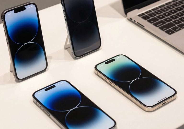 Close-up of a smartphone displaying a price comparison app with green and yellow highlights.