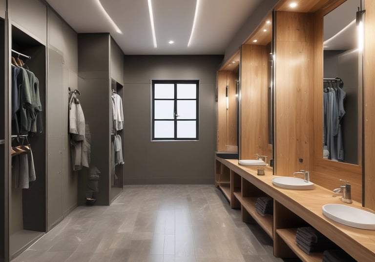 a man riding a skateboard down a street next to tall buildings