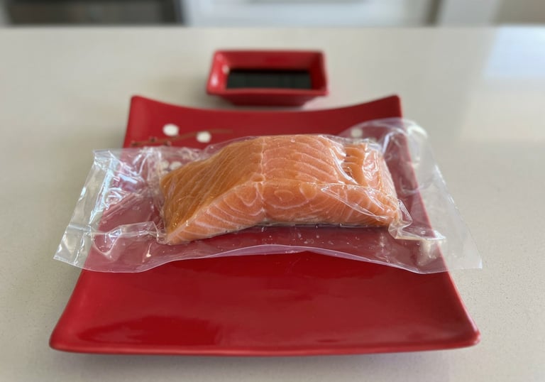 Rice and Salmon Ingredients