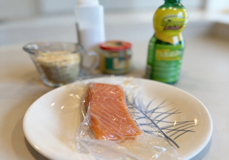 Ready in 25 minutes Rice and Salmon