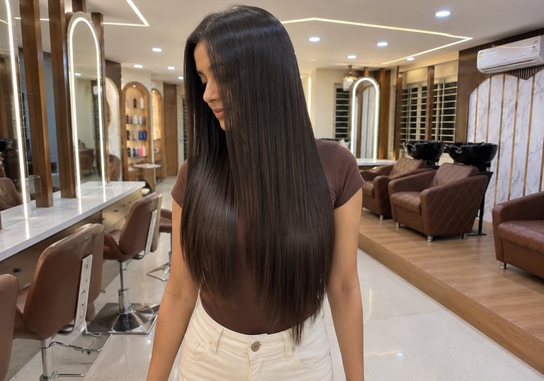 Hair Botox and Nanoplastia treatment at Schön Seraf Unisex Salon in Hosa Road, Bangalore