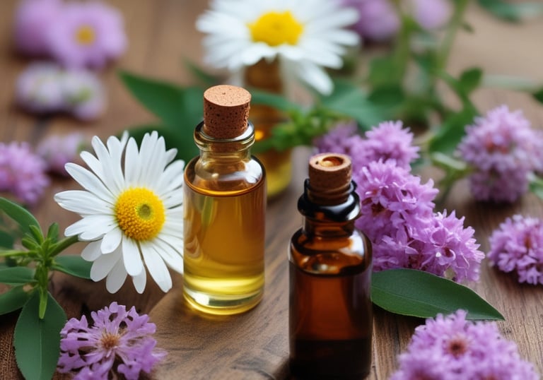 A serene treatment room with soft lighting and a traditional Thai massage setup.