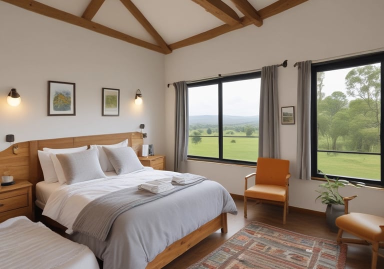 a man riding a skateboard down a street next to tall buildings