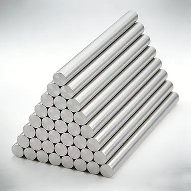 Titanium rods and bars inventory in various grades and sizes for custom applications