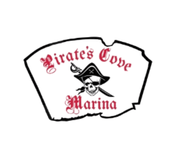 Pirate's Cove Marina Logo at Lake Wallenpaupack
