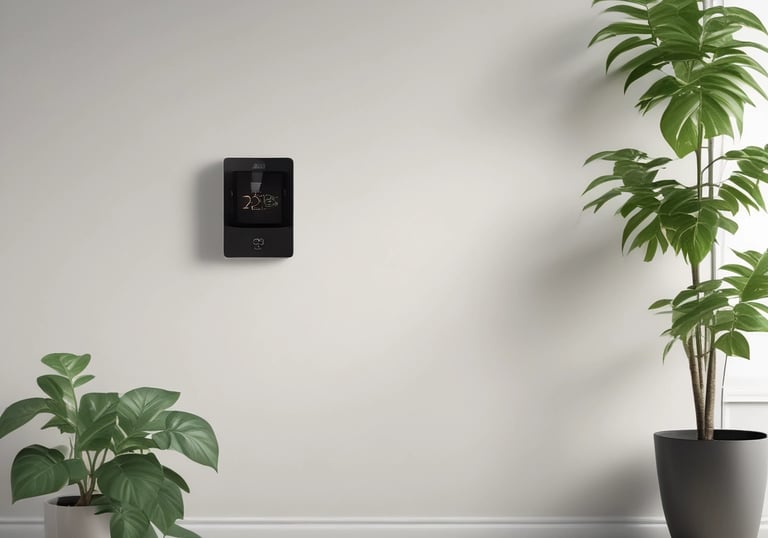 Construction site with workers renovating a modern home exterior under clear skies.