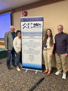 Picture of Allan Wesley, Terry Noble, Coreen Rayner, and Cassidy Sinclair at AAPG Conference