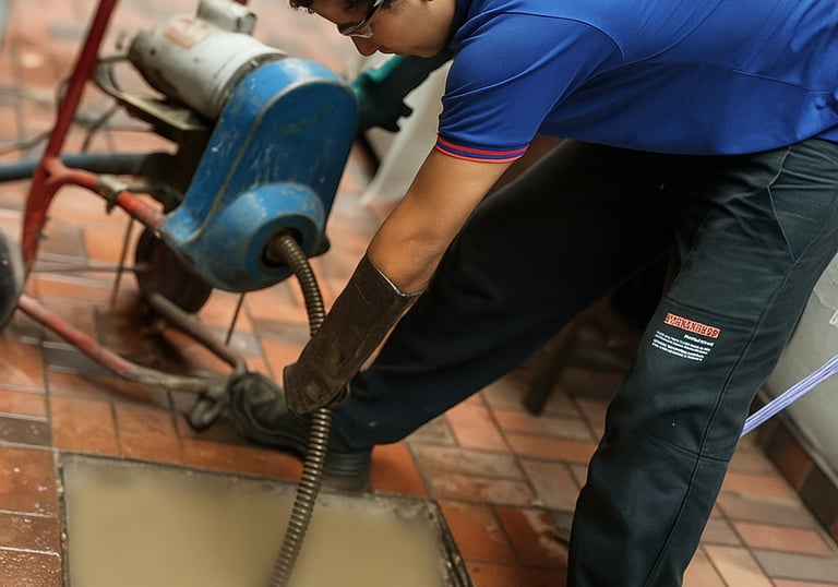 desentupimento de caixa de gordura