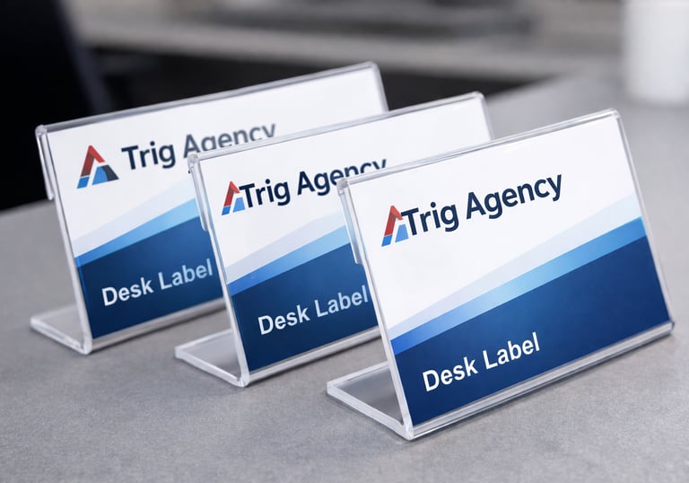 Acrylic Name Plate with UV Print