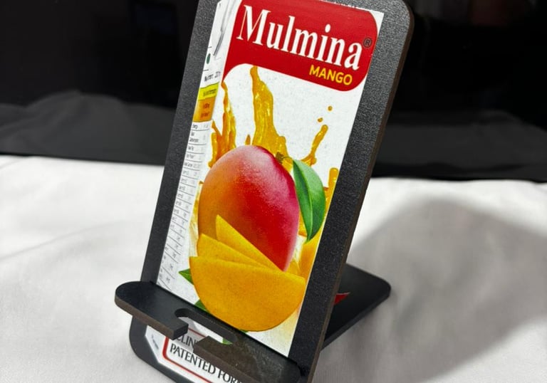 UV print MDF Mobile Stand