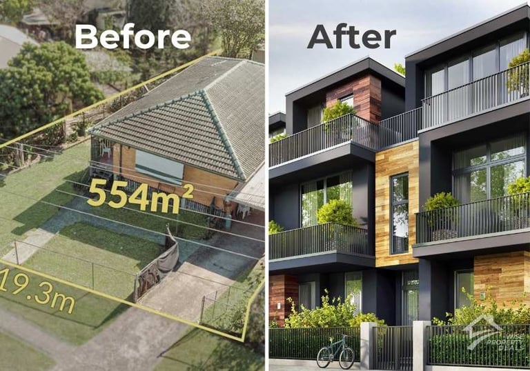 a house with a bicycle parked in front of it