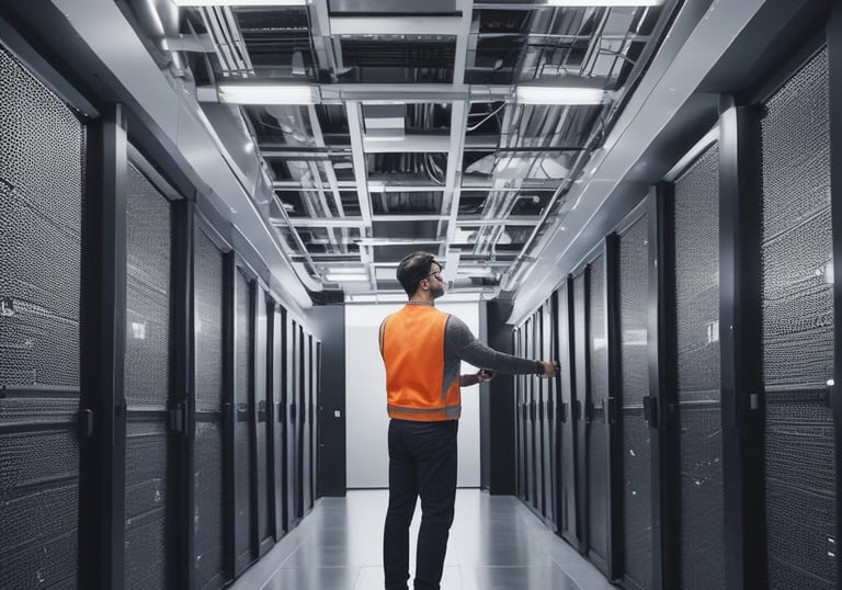 A padlock sits atop a stack of credit cards on a keyboard, with a bluish hue and digital streaks in the background, suggesting themes of digital security and privacy.