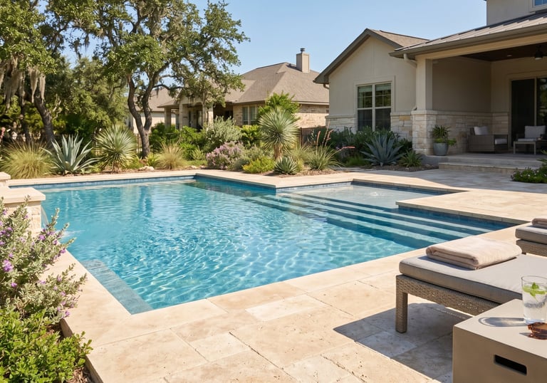 Clear easier to manage residential pool in Round Rock TX
