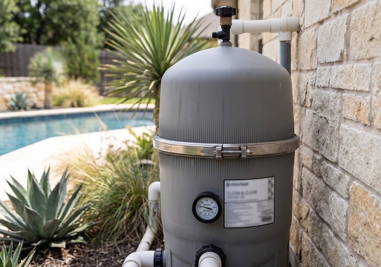 Residential pool filter for pool filter repair in Round Rock TX