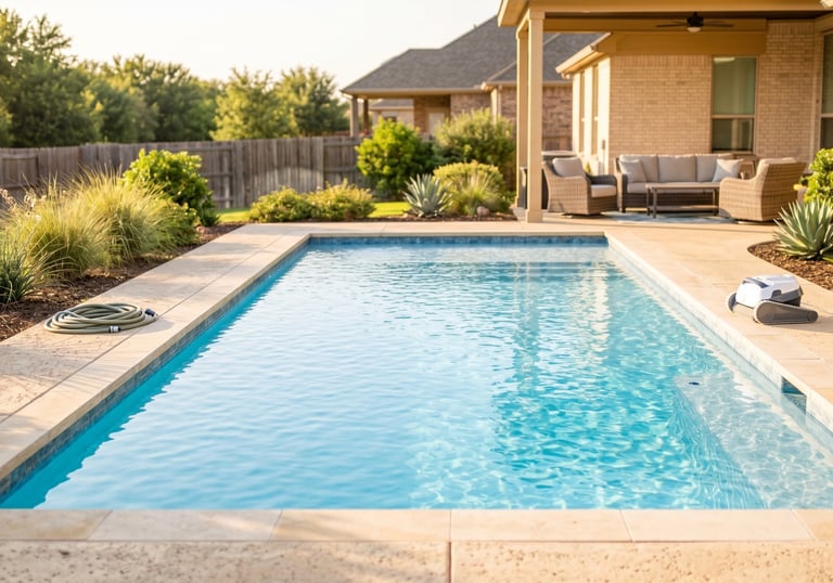 Getting a residential pool ready for the summer in Round Rock TX