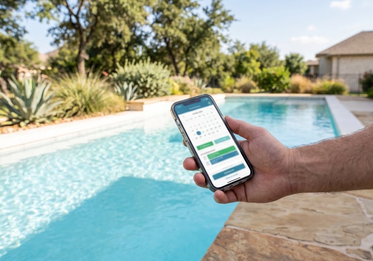 Scheduling a pool opening or closing visit in Round Rock TX