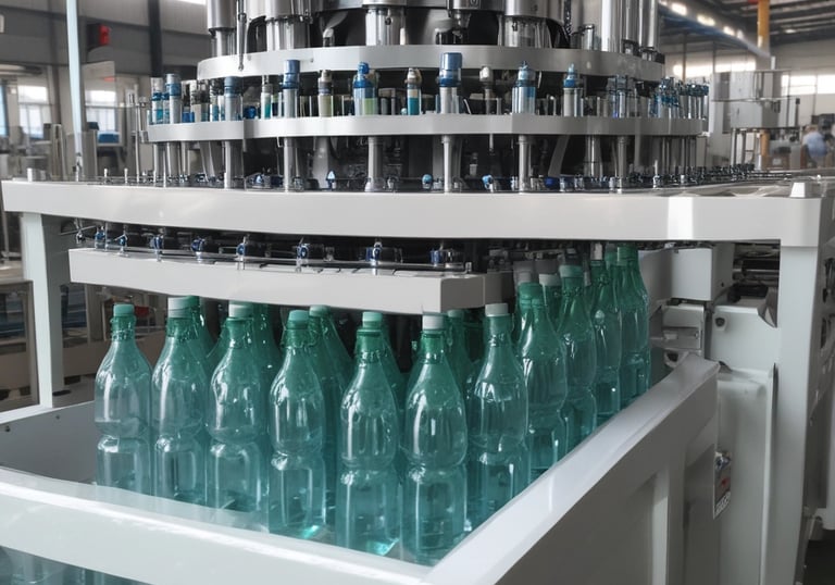 Delivery person handing over a water bottle to a customer at their doorstep.