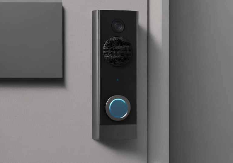 Google Home on white rack, videocitofono smart