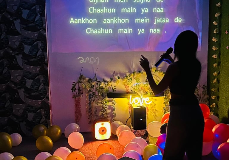 Karaoke night setup at The Jamboree Gurgaon