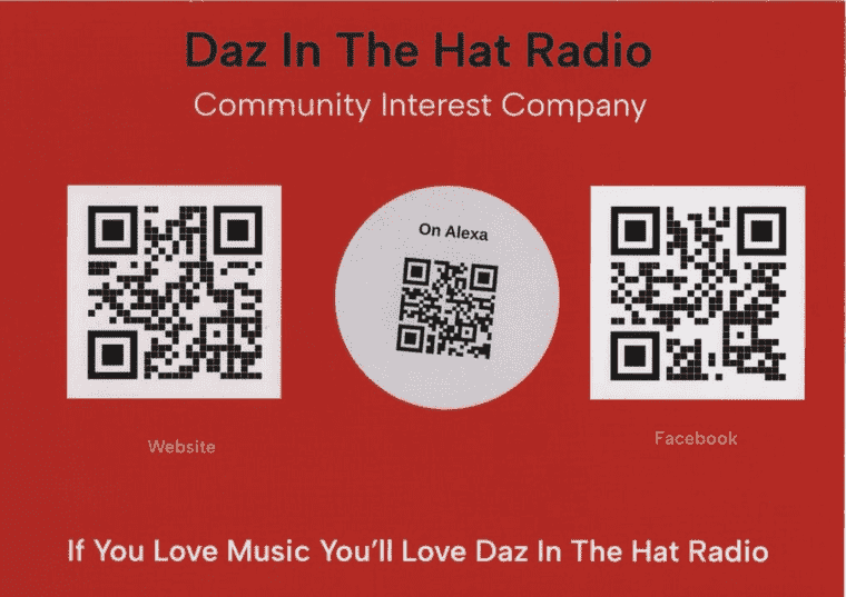 daz in the hat flyer mailer back