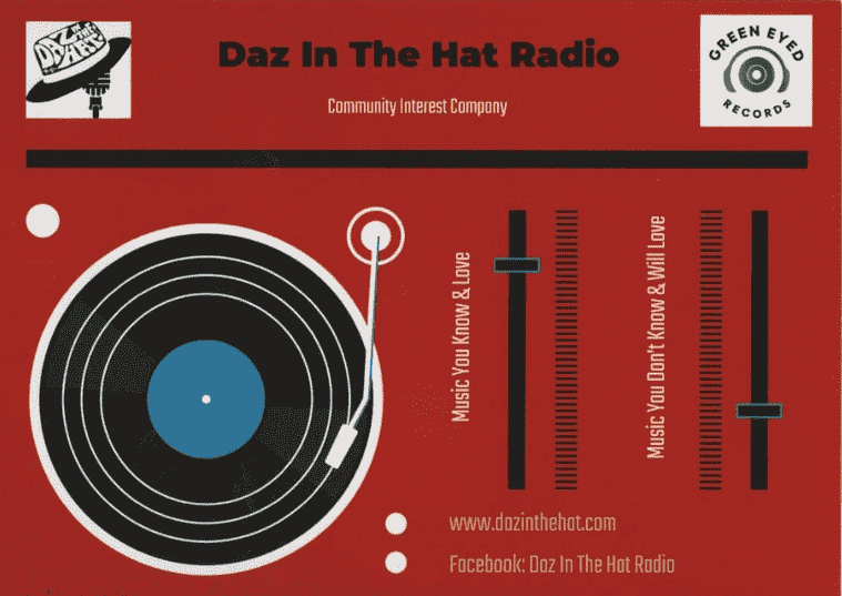 daz in the hat flyer mailer front