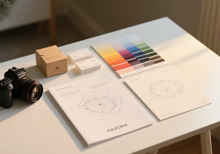 Sketches and mockups for short-form branded video campaign